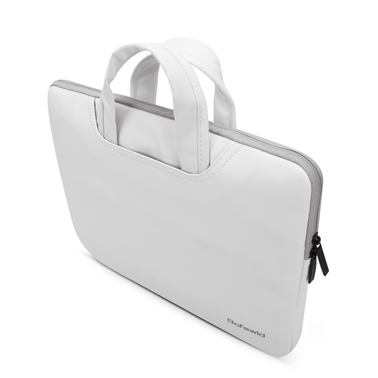 BAFEWLD Jazz Series Plush Lining Laptop Briefcase Bag for Macbook Air 11 Inch - White-6