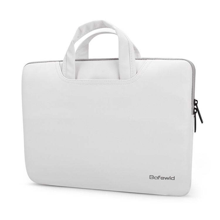 BAFEWLD Jazz Series Plush Lining Laptop Briefcase Bag for MacBook Pro 15.4 Retina - White-7