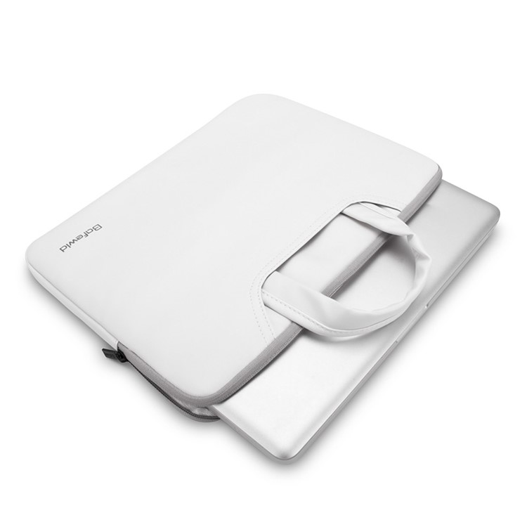 BAFEWLD Jazz Series Plush Lining Laptop Briefcase Bag for MacBook Pro 15.4 Retina - White-8
