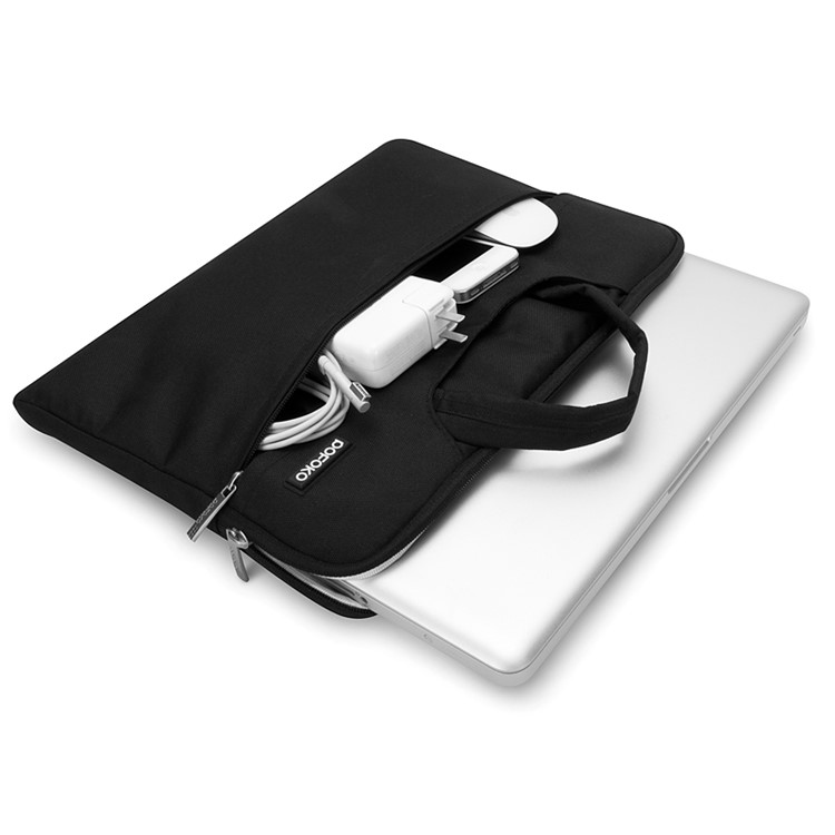 POFOKO Lantis Series Waterproof Laptop Bag with Velvet Lining for Macbook Pro 15.4 Inch - Black-3