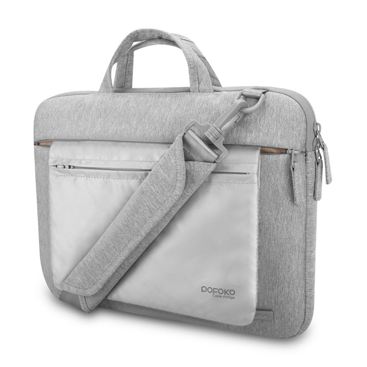 POFOKO CN Series Oxford Cloth Laptop Messenger Bag for Macbook 13.3 Inch Series - Grey-4