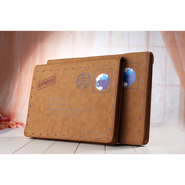 Retro Envelope Style Leather Laptop Sleeve Bag Case for MacBook Pro 15.4-inch-11
