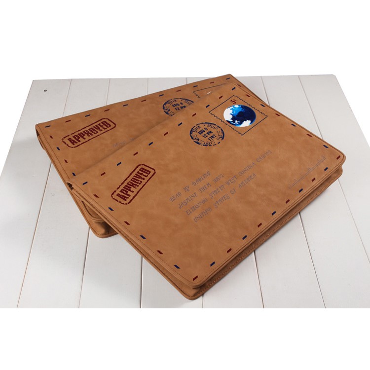 Retro Envelope Style Leather Laptop Sleeve Bag Case for MacBook Pro 15.4-inch-18