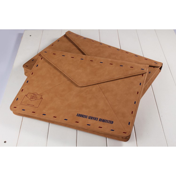 Retro Envelope Style Leather Laptop Sleeve Bag Case for MacBook Pro 15.4-inch-19