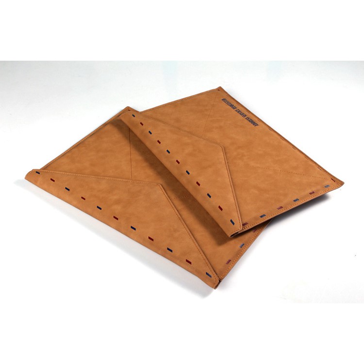 Envelope Style Leather Laptop Sleeve Pouch Bag for Macbook Air 13.3 Inch/iPad Pro 12.9 Inch-15