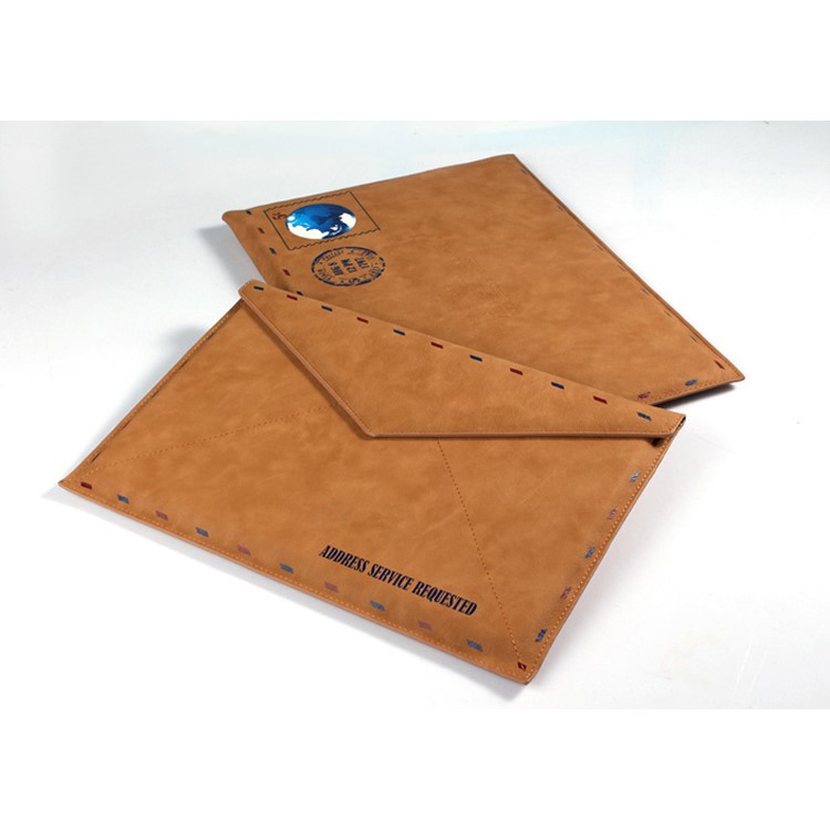 Envelope Style Leather Laptop Sleeve Pouch Bag for Macbook Air 13.3 Inch/iPad Pro 12.9 Inch-17