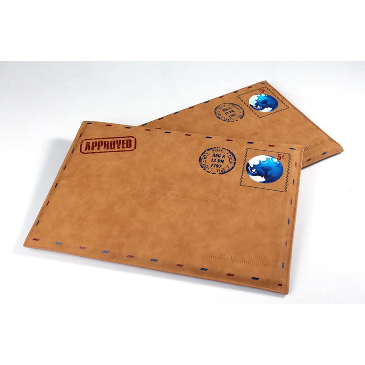 Envelope Style Leather Laptop Sleeve Pouch Bag for Macbook Air 13.3 Inch/iPad Pro 12.9 Inch-18