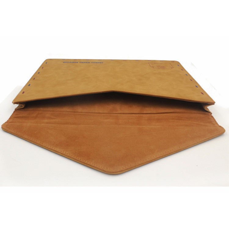 Envelope Style Leather Laptop Sleeve Pouch Bag for Macbook Air 13.3 Inch/iPad Pro 12.9 Inch-5