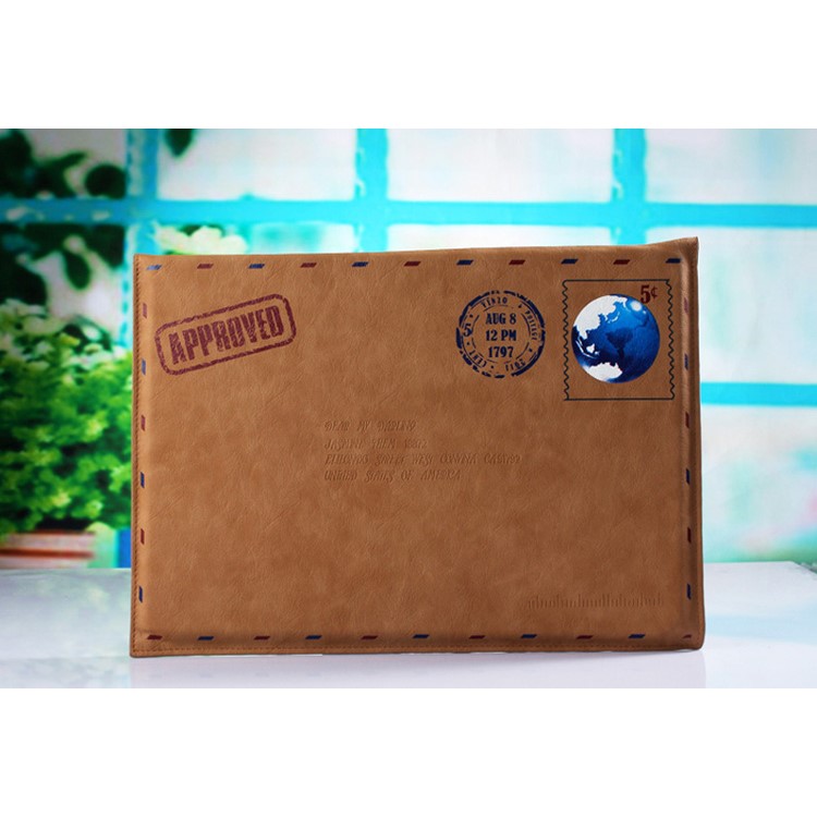 Envelope Style Leather Laptop Sleeve Pouch Bag for Macbook Air 13.3 Inch/iPad Pro 12.9 Inch-8