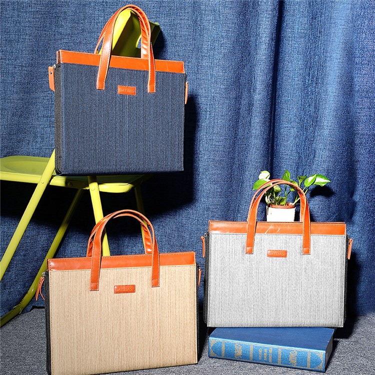 OATSBASF Oxford Cloth Laptop Handbag for Macbook Pro 15.4 Inch - Grey-10
