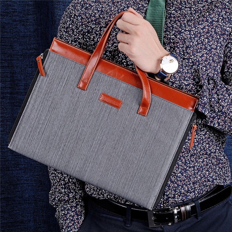 OATSBASF Oxford Cloth Laptop Handbag for Macbook Pro 15.4 Inch - Grey-6