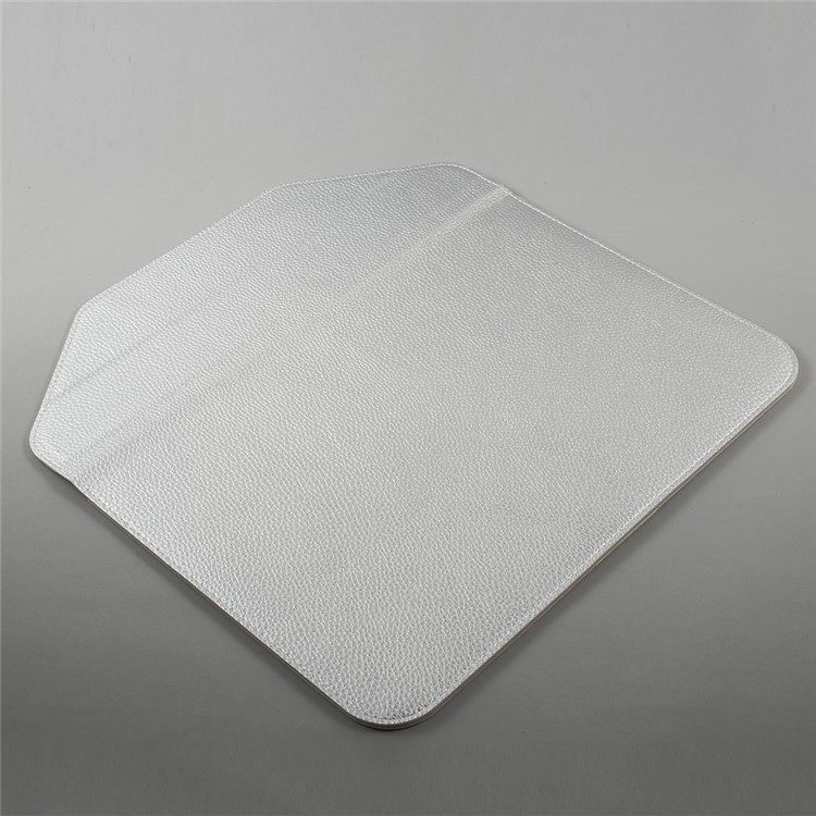 VORSON Litchi Grain Leather Magnetic Pouch Bag for Macbook Air 13.3 inch / iPad Pro 12.9 inch - Silver-7