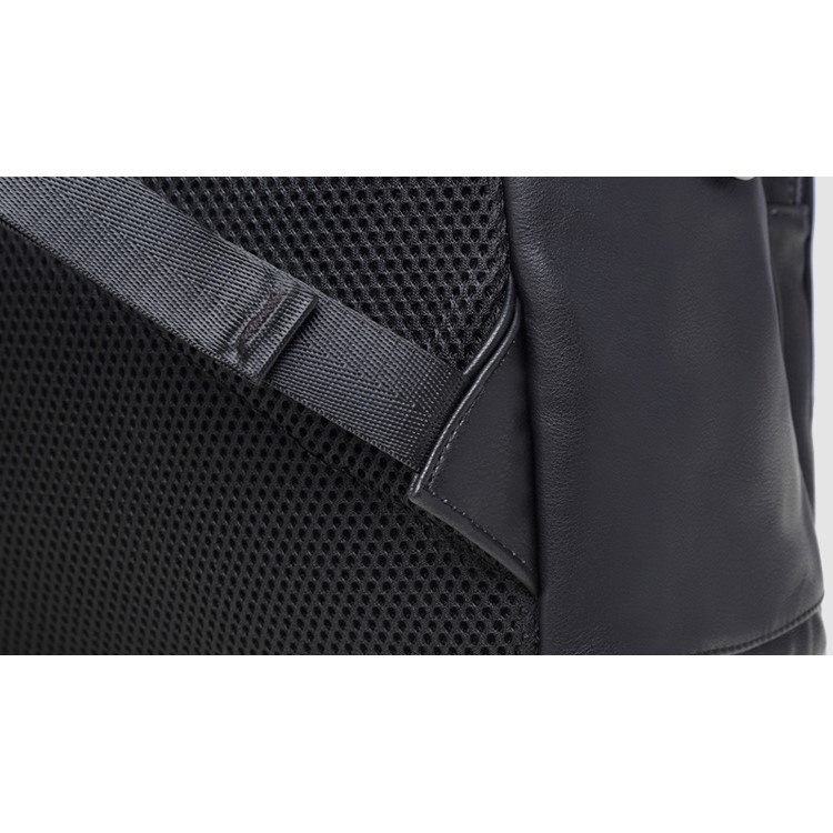 EXTEAM B9598 Rivet PU Leather Laptop Backpack Travel Shoulder School Bag - Black-15