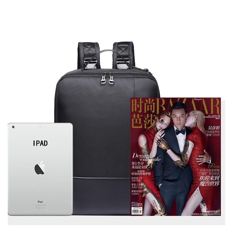 EXTEAM Notebook Backpack Single and Double Shoulder Bag for Men (EX8126) - Black-17