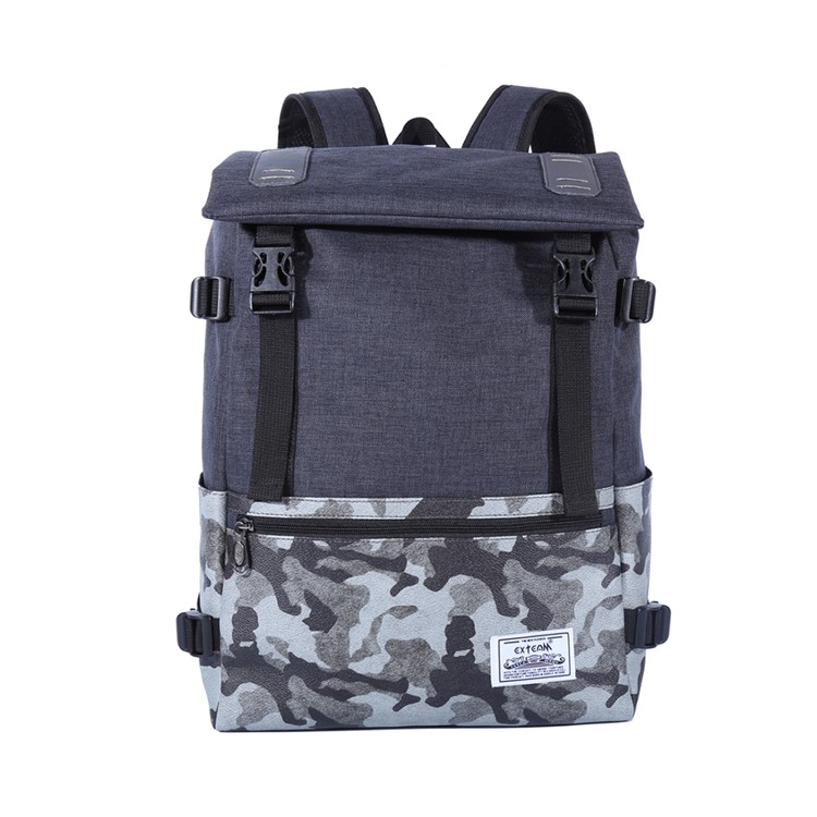 EXTEAM EX8655 Camouflage Pattern Men Backpack Student School Bag Laptop Bag-1
