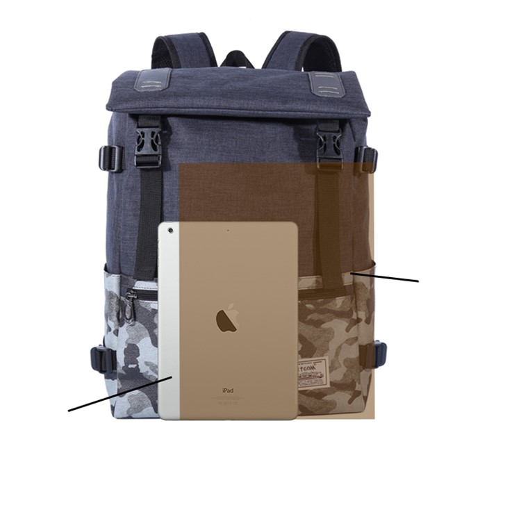 EXTEAM EX8655 Camouflage Pattern Men Backpack Student School Bag Laptop Bag-24