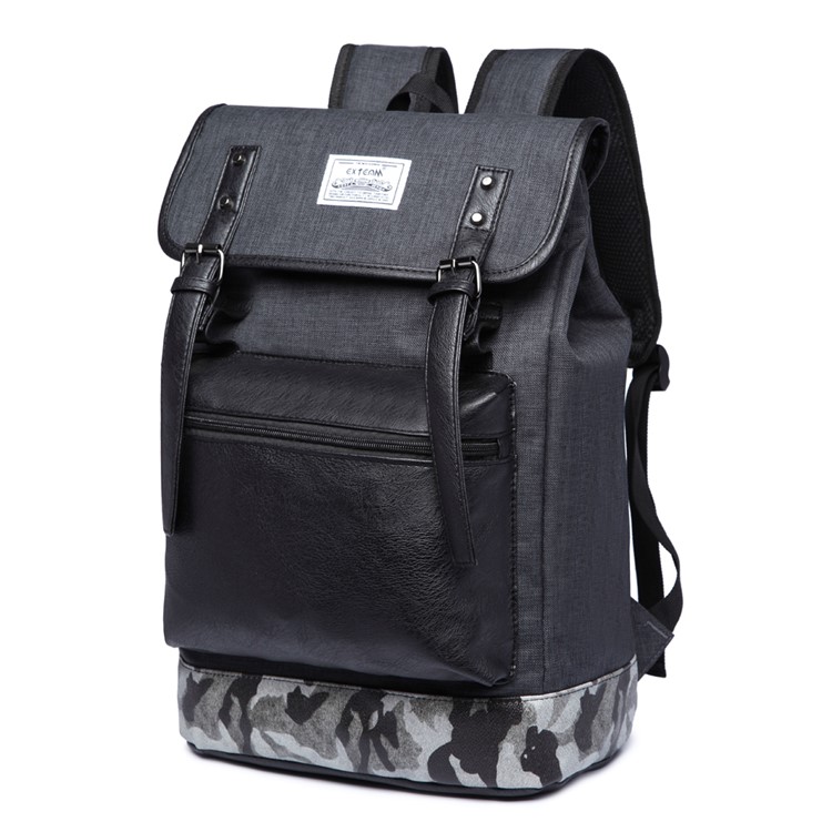 EXTEAM Men Backpack Student School Daypack 16-inch Laptop Bag (EX8665) - Dark Green-3