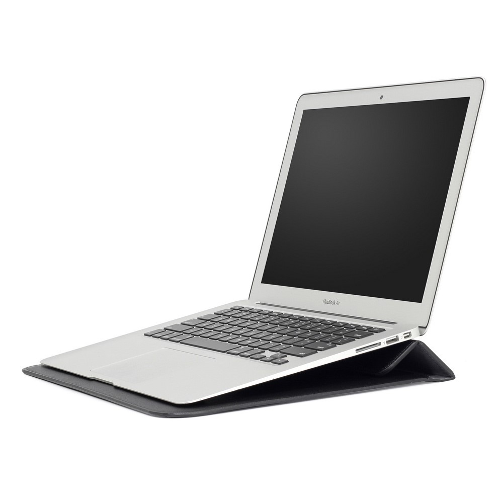 Umhüllen Stil PU-Leder-Hülle Für MacBook Air 13.3-Zoll / IPad Pro 12.9 - Schwarz-3