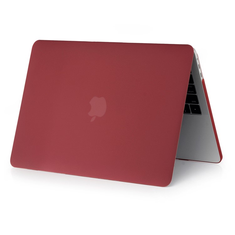 Two-piece Matte PC Protective Case for MacBook Pro 13 inch 2016 A1706/A1708 - Wine Red-4