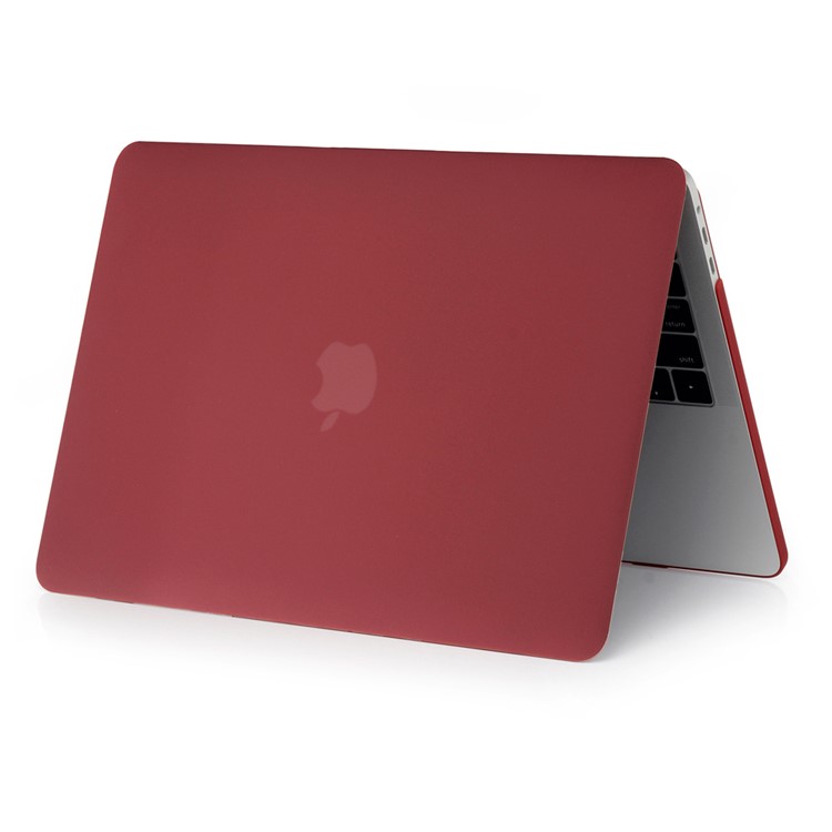 Caso di Protezione PC Opaco Anti-scratch Per MacBook Pro 13 Pollici 2016 A1706/A1708/A1989/A2159/A2251/A2289/A2338 - Vino Rosso-4