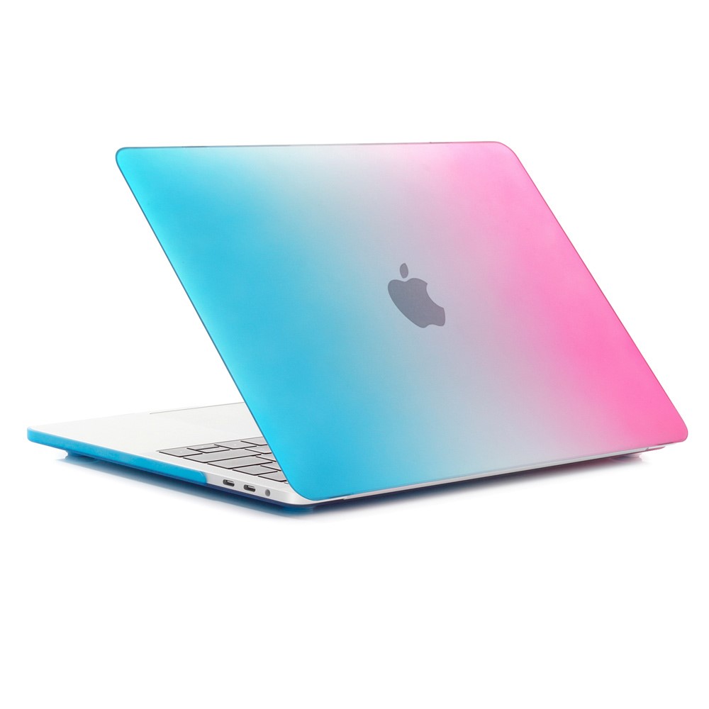 Two-piece Gradient Color PC Cover for MacBook Pro 13 inch (2016) A1706/A1708 - Peach Red / Blue-2