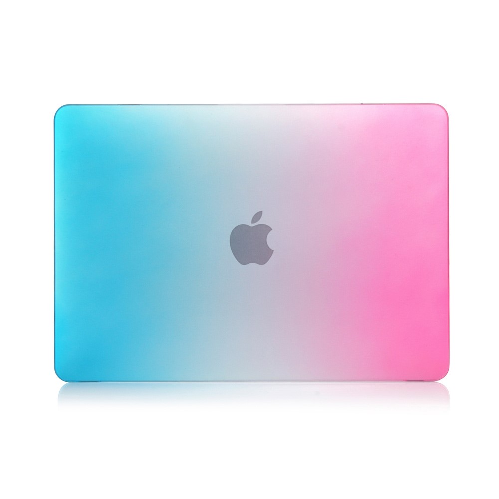 Two-piece Gradient Color PC Cover for MacBook Pro 13 inch (2016) A1706/A1708 - Peach Red / Blue-3