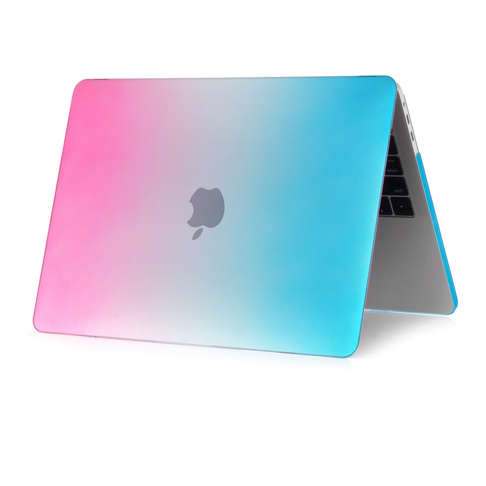 Two-piece Gradient Color PC Cover for MacBook Pro 13 inch (2016) A1706/A1708 - Peach Red / Blue-4