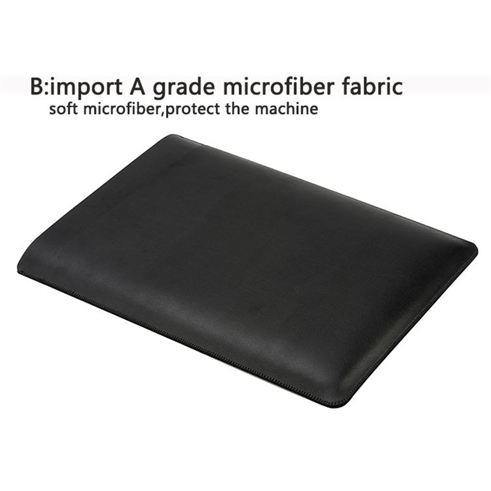 Bolso de Cuero de Microfibra PU de Manga de Soya Para MacBook Pro 15.4 Pulgadas - Negro