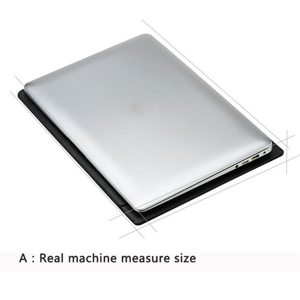 SOYAN Microfiber PU Leather Sleeve Pouch for MacBook Air 11-inch - Black-4