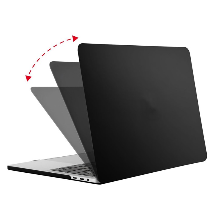 HAT PRINCE Matte Hard Cover + US Version TPU Keyboard Film for Macbook Pro 13-inch 2016 with Touch Bar (A1706) - Black-3