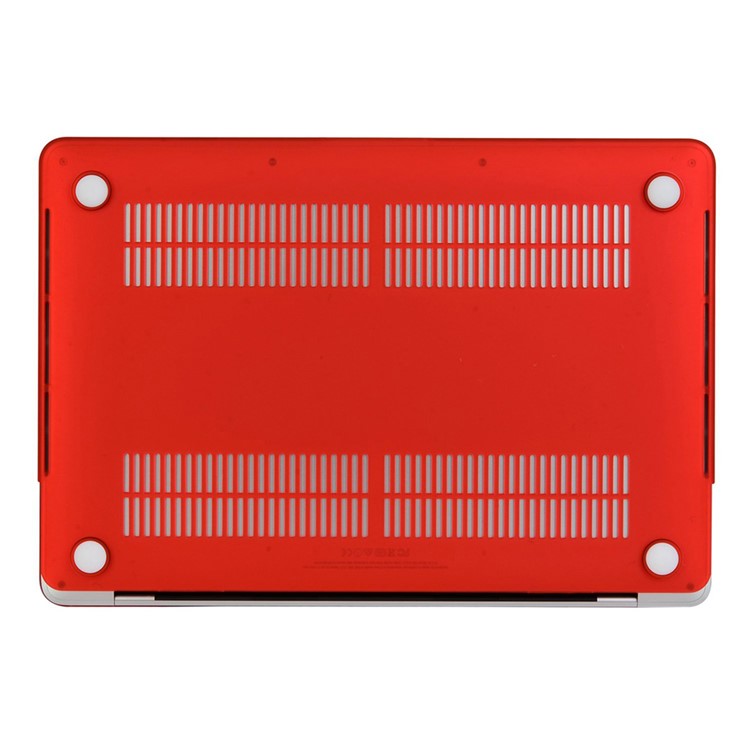 HAT PRINCE Matte PC Cover + US Version TPU Keyboard Film for Macbook Pro 13-inch 2016 with Touch Bar (A1706) - Red-6