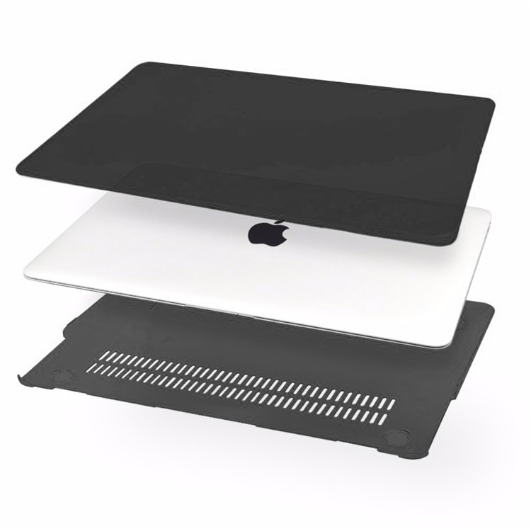 HAT PRINCE Crystal Clear PC Case + US Version Keyboard Cover for 2016 MacBook Pro 13-inch without Touch Bar A1708 - Black-3