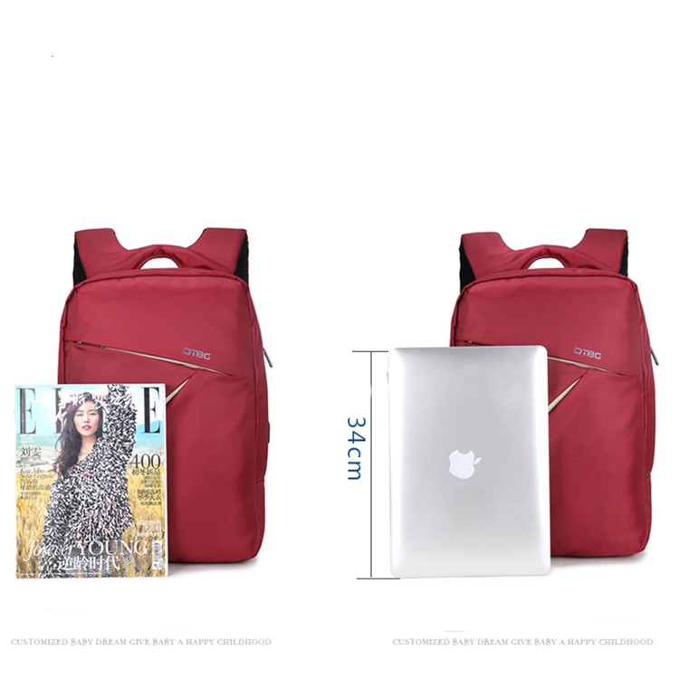 DTBG 15.6-inch Travel Waterproof Nylon Backpack Laptop Bag with USB Charging Function (D8120W)-3