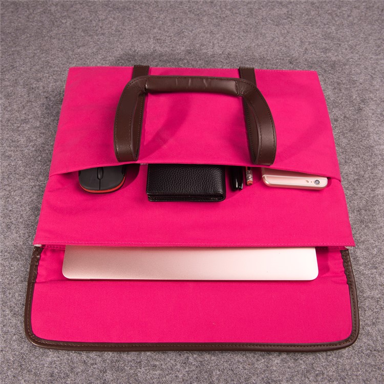 GEARMAX Notebook Sleeve Case Handbag for Macbook Air/Pro 13.3 Inch - Rose-3