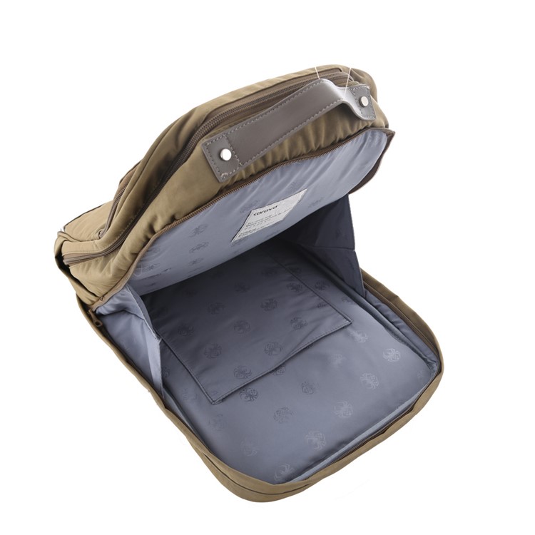 KOROVO Anti-theft Safety Waterproof Nylon Backpack Built-in Anti-Cut Cloth for 15.6-inch Laptop Etc. (B0618) - Khaki-15