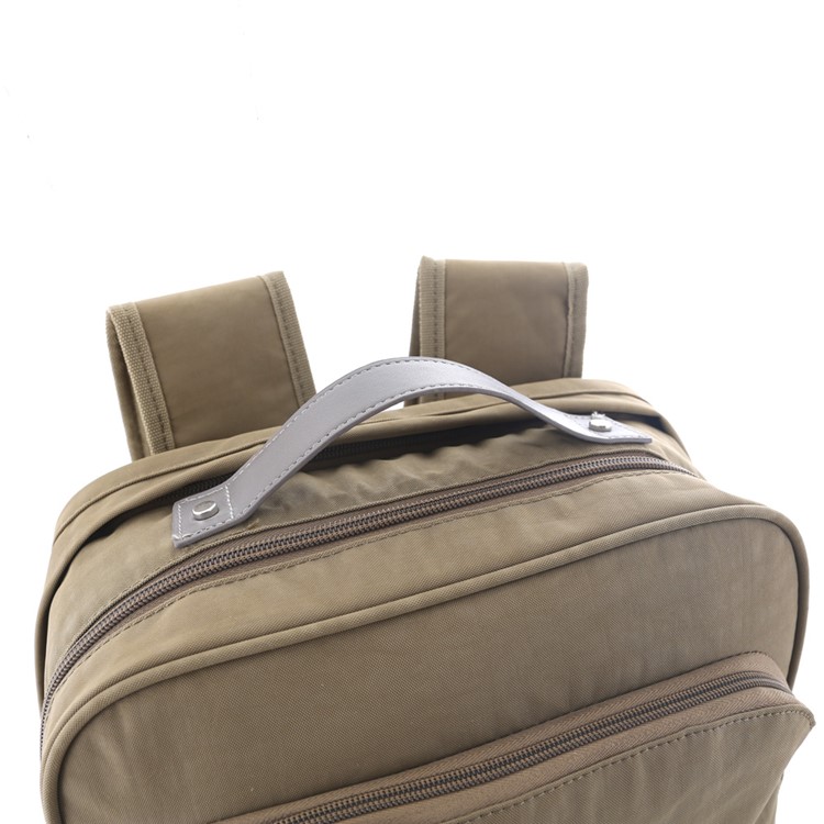 KOROVO Anti-theft Safety Waterproof Nylon Backpack Built-in Anti-Cut Cloth for 15.6-inch Laptop Etc. (B0618) - Khaki-6
