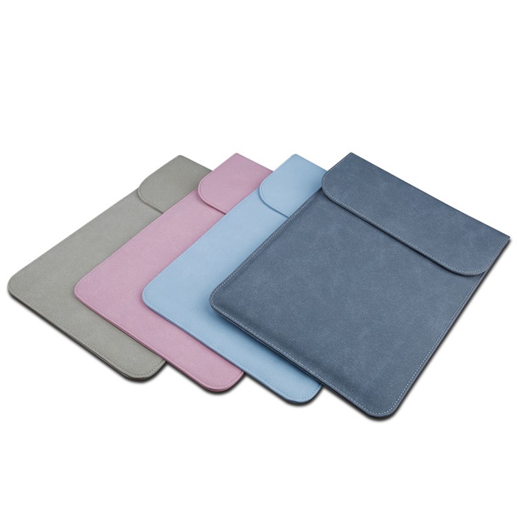 SOYAN Magnetic PU Leather Sleeve Pouch for MacBook 12-inch A1534 - Dark Grey-9