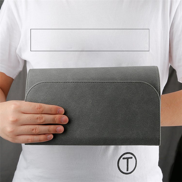 SOYAN Magnetic PU Leather Sleeve Pouch for MacBook Air 11-inch A1370/1465 - Dark Grey-5