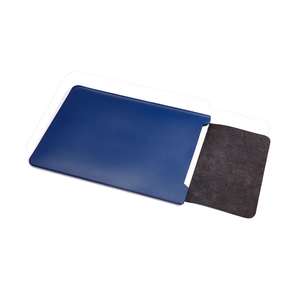SOYAN Crazy Horse Leather Mouse Pad Pouch Laptop Sleeve for 13-inch MacBook Air/Pro - Blue-3
