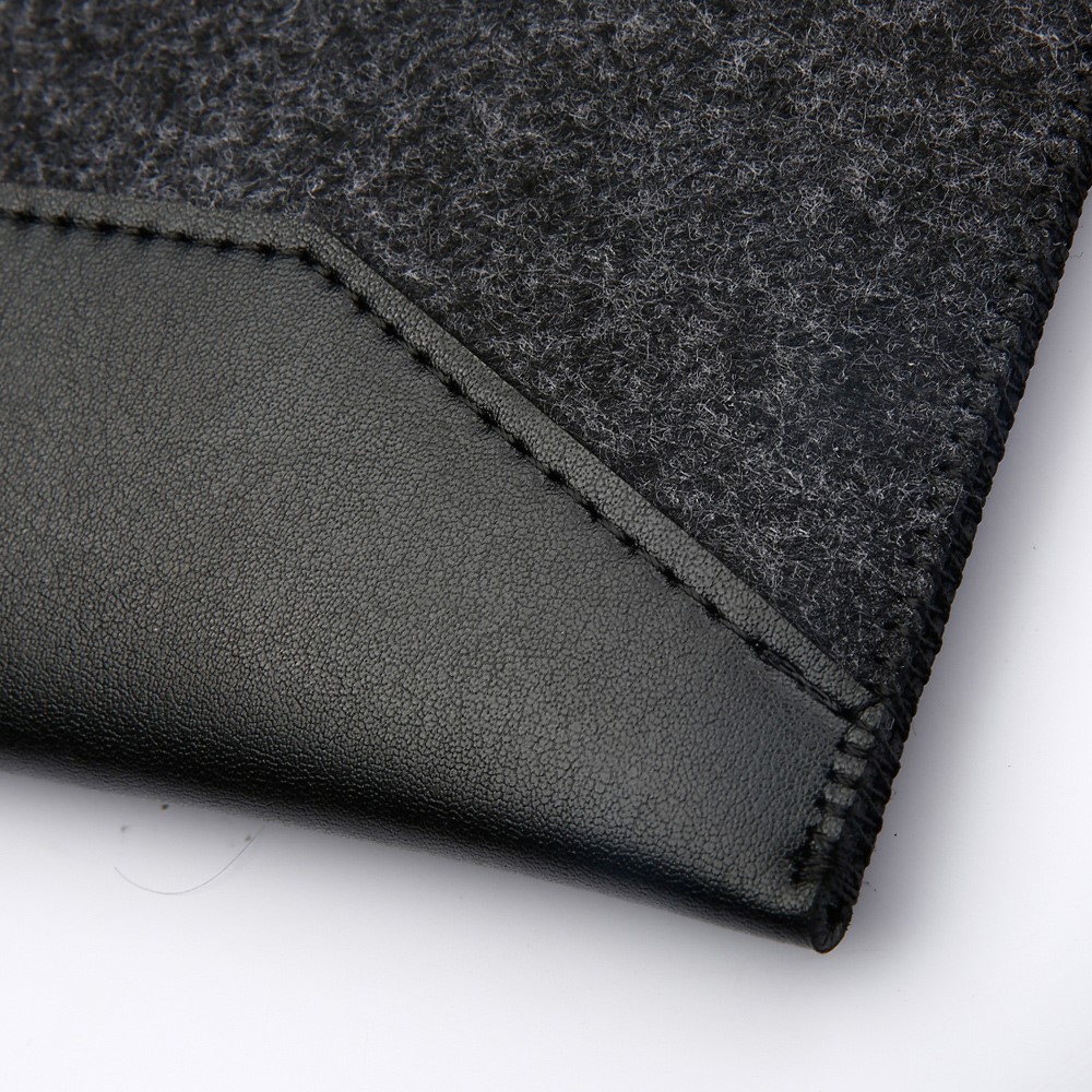 SOYAN 2-in-1 Anti-scratch Leather Pouch Case and Mouse Pad for MacBook 12-inch with Retina Display - Black-8