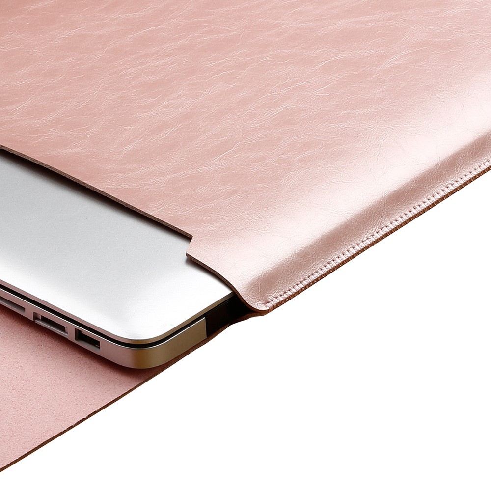 Sacchetto Di Cuoio Antigraffio In Pelle Di Soyan 2-in-1 Per MacBook Da 12 Pollici Con Display Retina - Oro Rosa