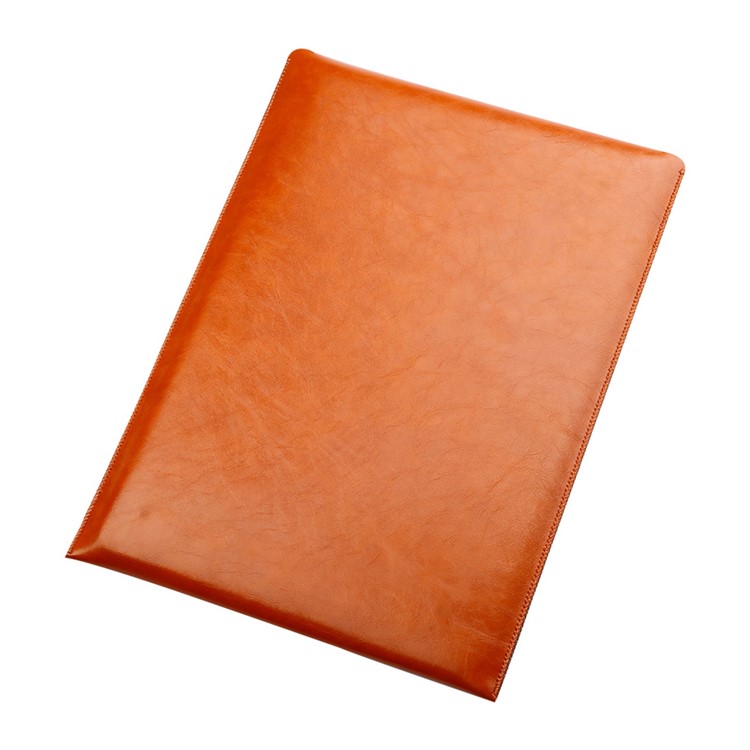 Manga De Couro SOYAN PU [bolsa Rotetiva Com Mouse Pad Para Macbook De 12 Polegadas Com Retina - Castanho-6