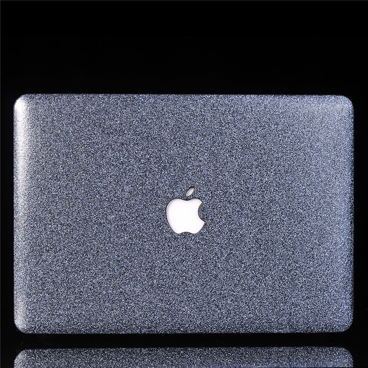 Estuche Rígido Recubierto De Cuero Brillante Para Macbook Air 13.3 Pulgadas A1369 A1466 - Azul-2
