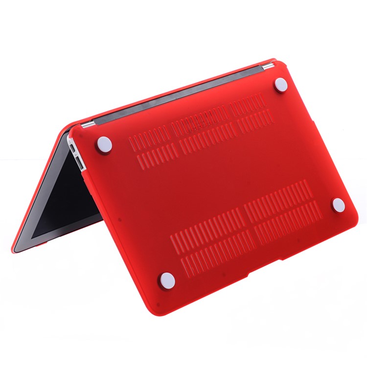 Matte Hard Plastic Cover for MacBook Pro 13-inch (2016) A1706 A1708 - Red-4