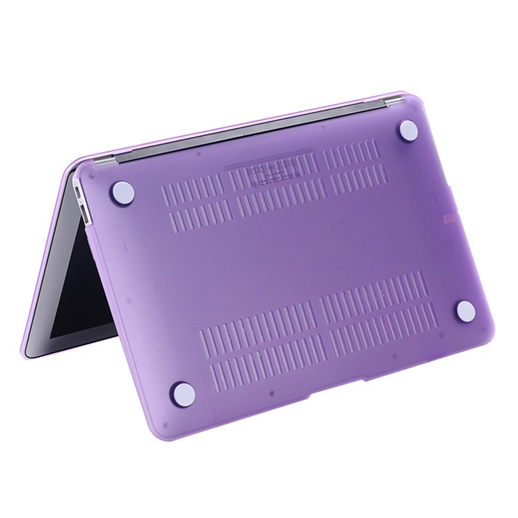 Hard Case Frosted Snap-on Shell for MacBook Pro 15.4-inch with Retina Display A1398 - Purple-4