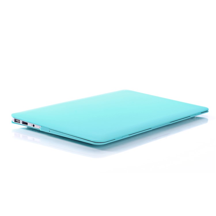 Frosted Plastic Cover Case for MacBook Air 13.3-inch A1369 A1466 - Cyan-2