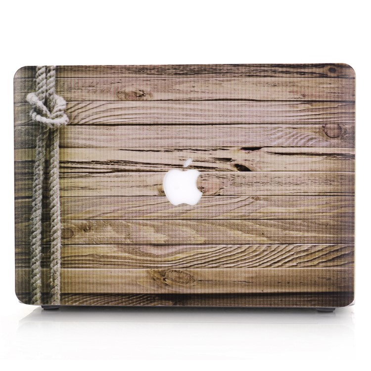 Wood Strips Plastic Shell Case Cover for MacBook Air 13.3-inch A1369 A1466-2