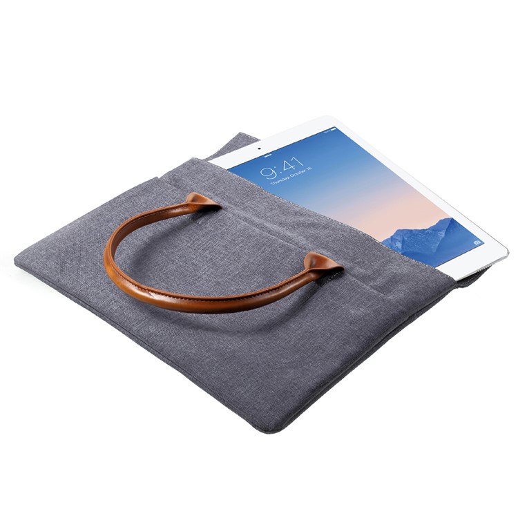 XO Multi Function Storage Package Pouch for Macbook Air/Pro 13.3 Inch etc, Size: 340 x 250mm - Grey-5