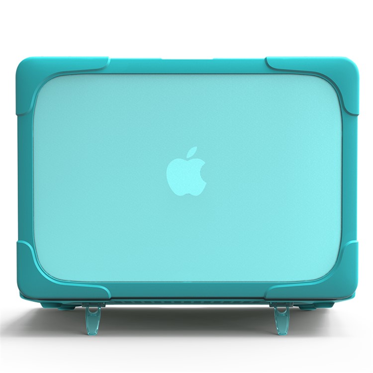 2-Piece Kickstand Plastic + TPU Shell Cover for MacBook Air 13.3-inch - Baby Blue-10