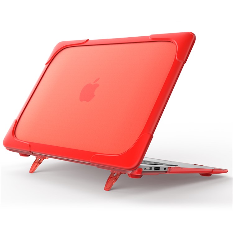

Пластиковая Защитная Крышка Из Полиуретана Из Двух Частей Для Ноутбука Macbook 11.6-inch - Красный, Macbook Air 11 inch (2015)